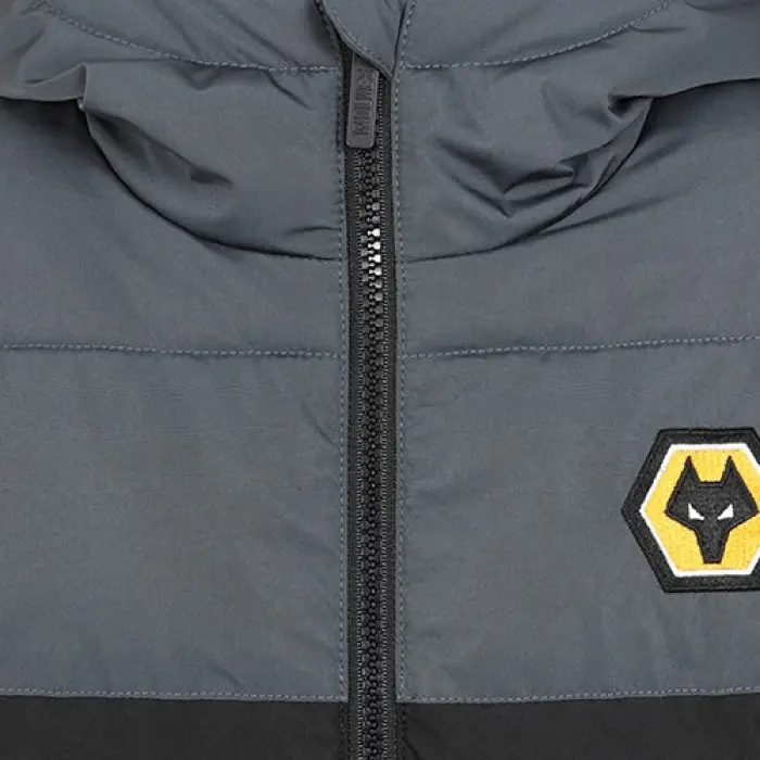 Wolverhampton Wanderers Shop | Essentials Padded Jacket – Black – junior Wolverhampton Wanderers Merchandise